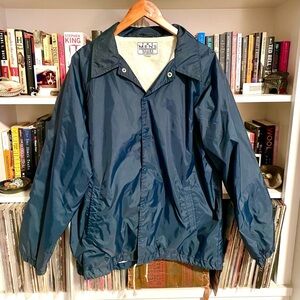 Vintage The Men’s Store (Sears) Navy Flannel Lined Coaches Jacket Medium Dadcore